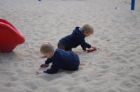 dsc_0356.jpg Devin shares his trains with a new friend.