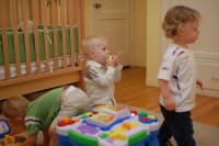dsc_3762.jpg Luc & Noah came to the party too!  Alessia came after the camera was replaced with beer.