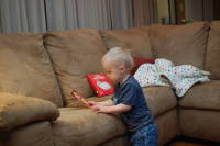 dsc_3820.jpg He still won't say "mama", but we swear he said "gobbble-gobble" when he picked up the Thanksgiving card.