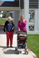 dsc_6868.jpg Devin meets Great-grandmother Mame (Marie Morris, Jonalyn's paternal grandmother)