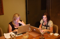 dsc_8051.jpg Jonalyn & Shannon handle B/HI matters after dinner.