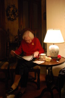 dsc_0609.jpg Mame checks out her calendar featuring the boys.