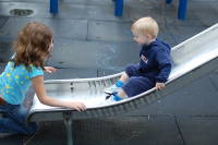 dsc_8316.jpg Devin met a new friend, who kept remarking "He's so interesting!"