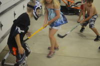 dsc_1969.jpg Devin emulates Jonathan Quick in the garage.